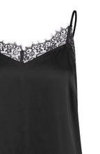 Black Satin Touch Lace Camisole