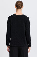 Black Shimmer Batwing Top
