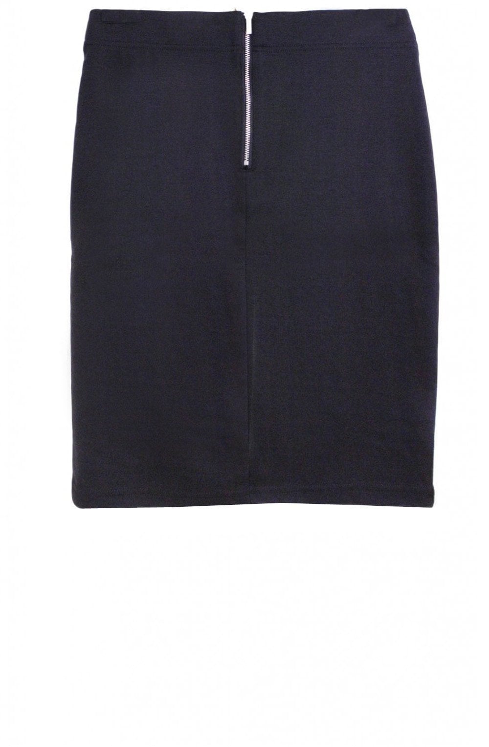 Black Straight Fitted Skirt