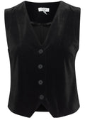 Black Velvet Touch Waistcoat