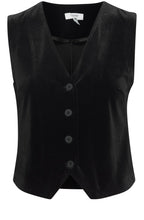 Black Velvet Touch Waistcoat