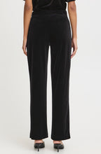 Black Velvet Wide Leg Trousers