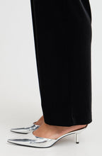Black Velvet Wide Leg Trousers