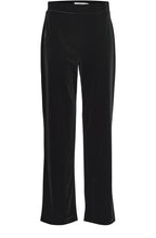 Black Velvet Wide Leg Trousers