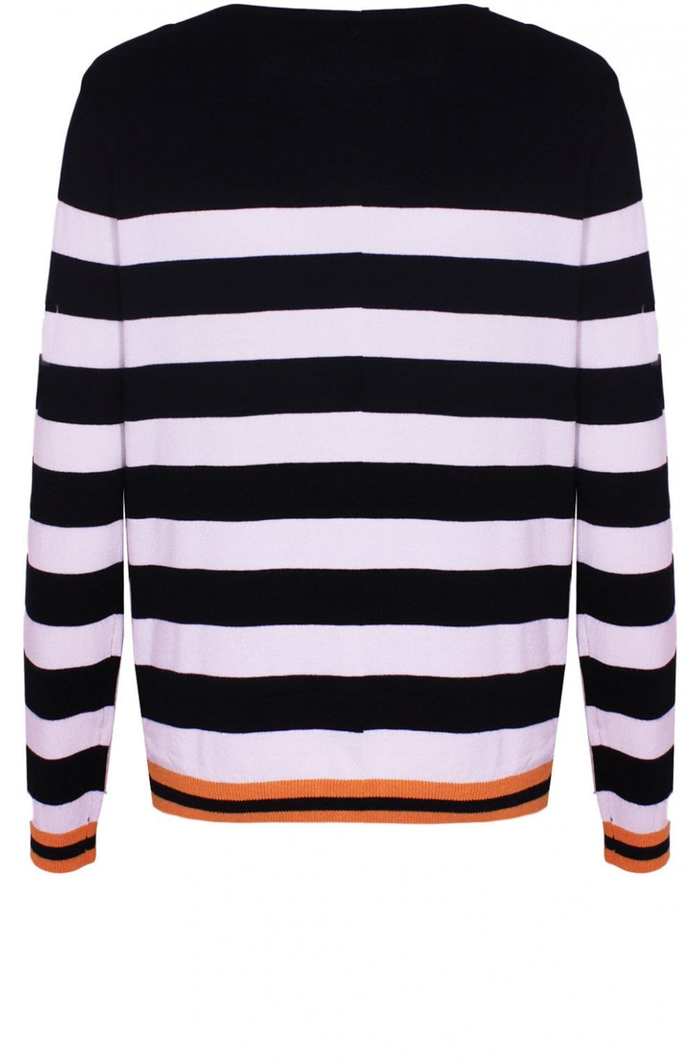 Black & White Striped Knit Jumper