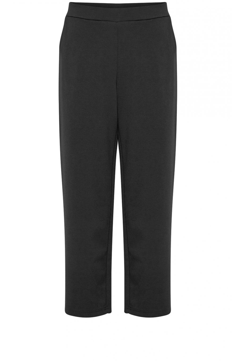 Black Wide Leg Jersey Culottes