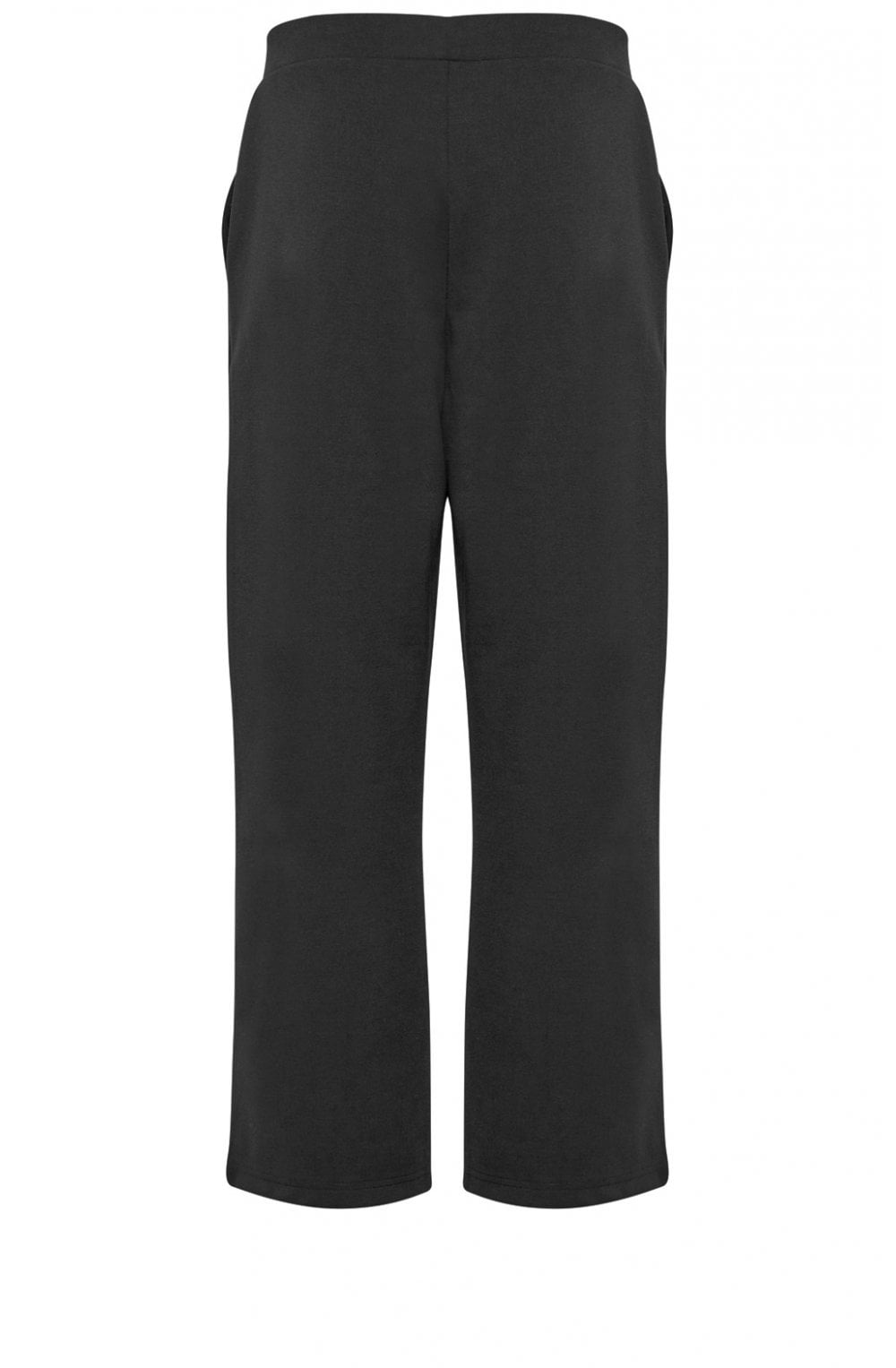 Black Wide Leg Jersey Culottes