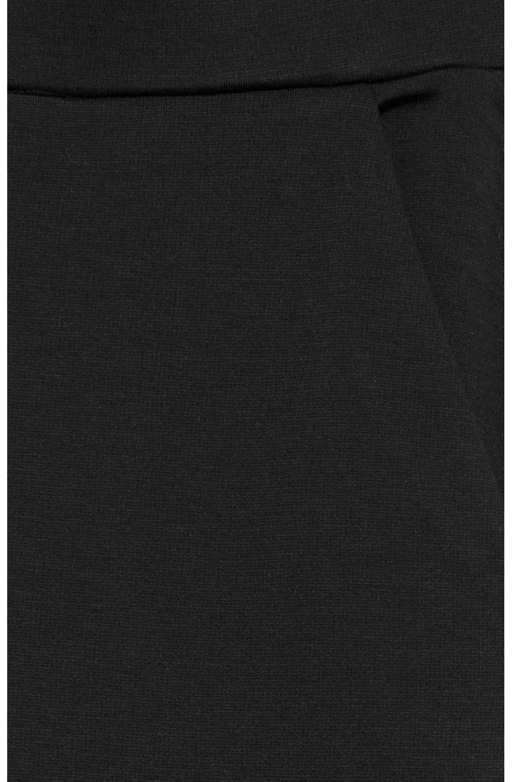 Black Wide Leg Jersey Culottes