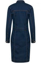 Blue Denim Long Sleeved Dress