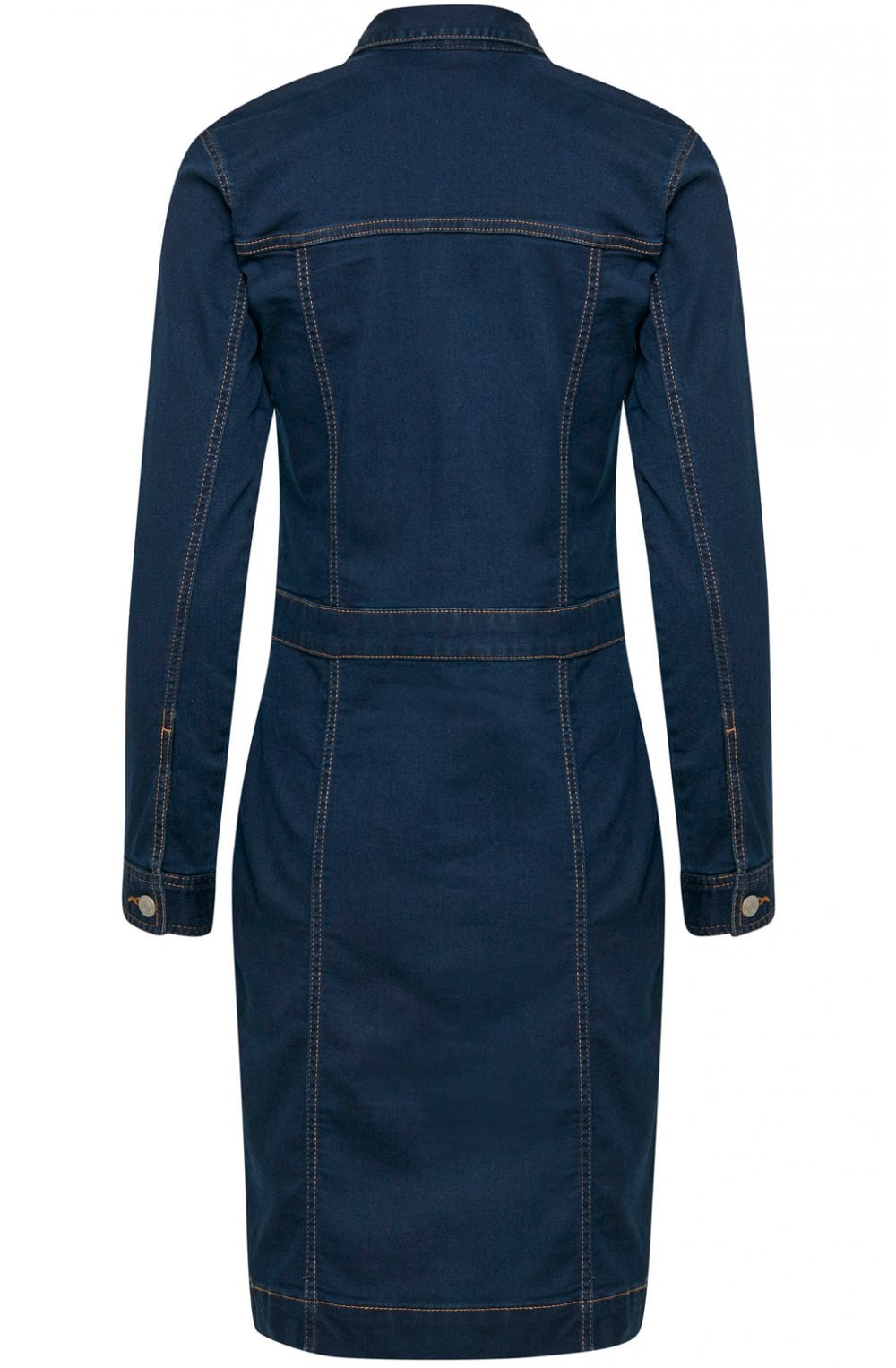 Blue Denim Long Sleeved Dress