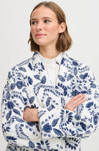 Blue Flower Quilted Kimono
