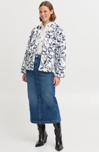 Blue Flower Quilted Kimono
