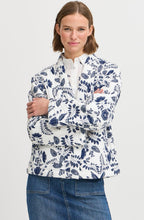 Blue Flower Quilted Kimono