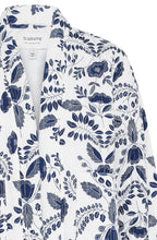 Blue Flower Quilted Kimono