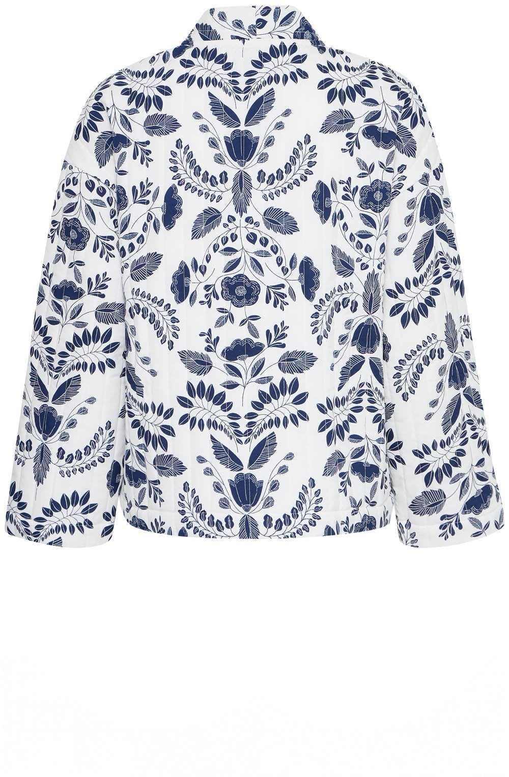 Blue Flower Quilted Kimono