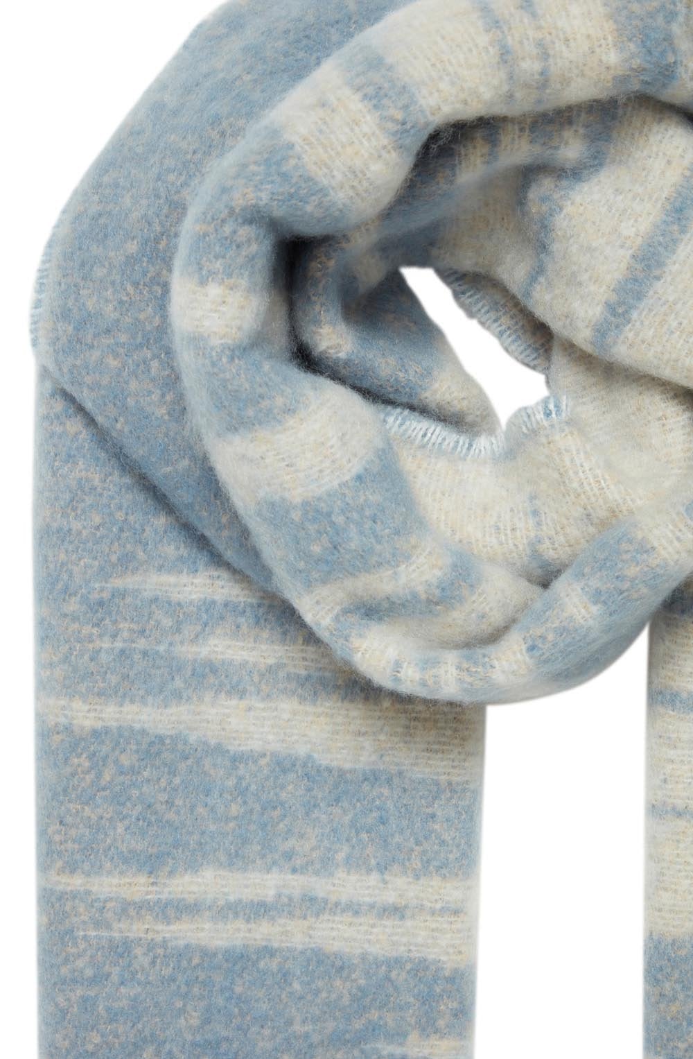 Blue Horizon and Stone Mix Wils Oversized Soft Touch Scarf
