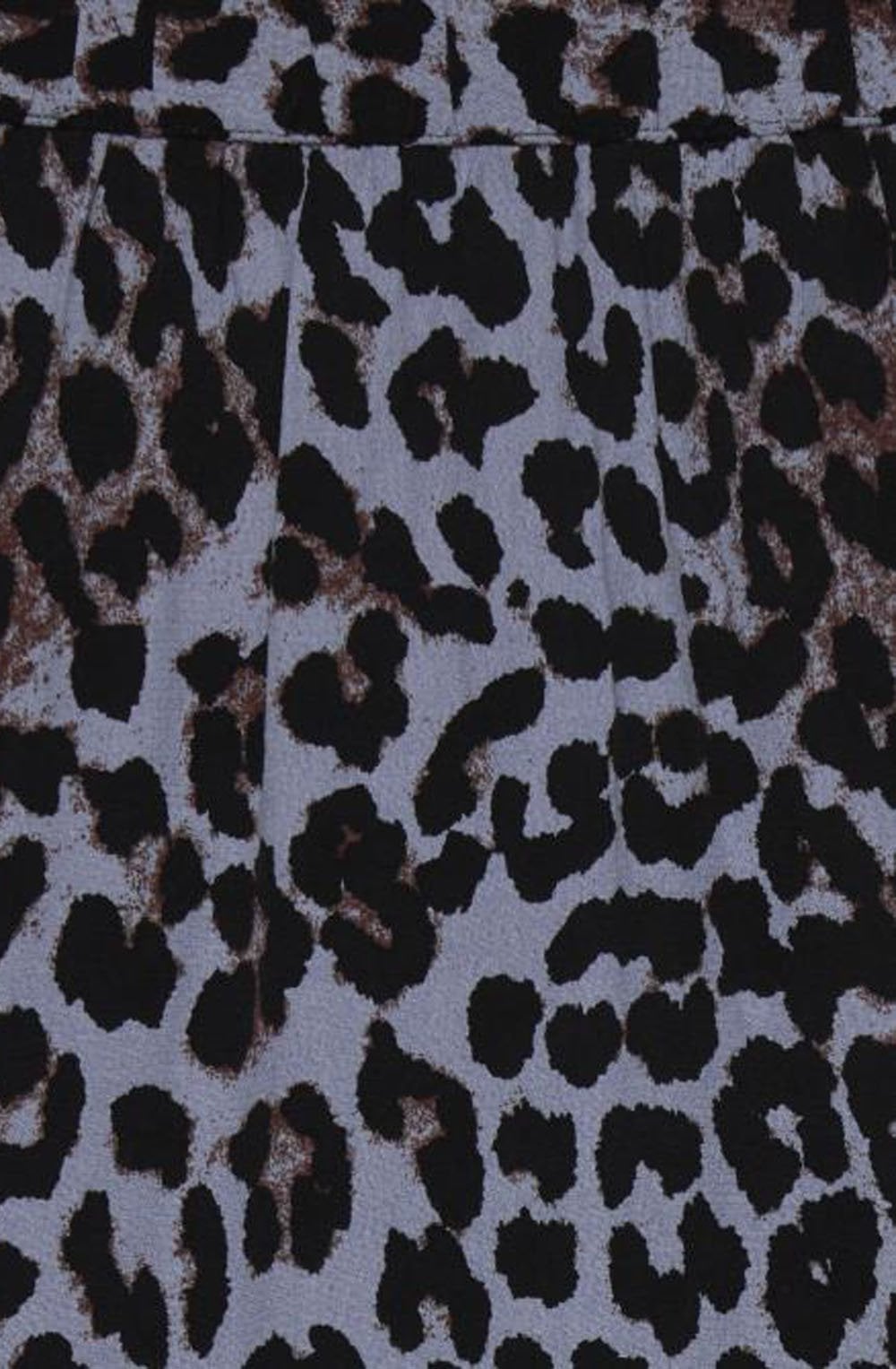 Blue Leopard Print Skirt