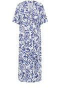 Blue Paisley Tunic Style Dress