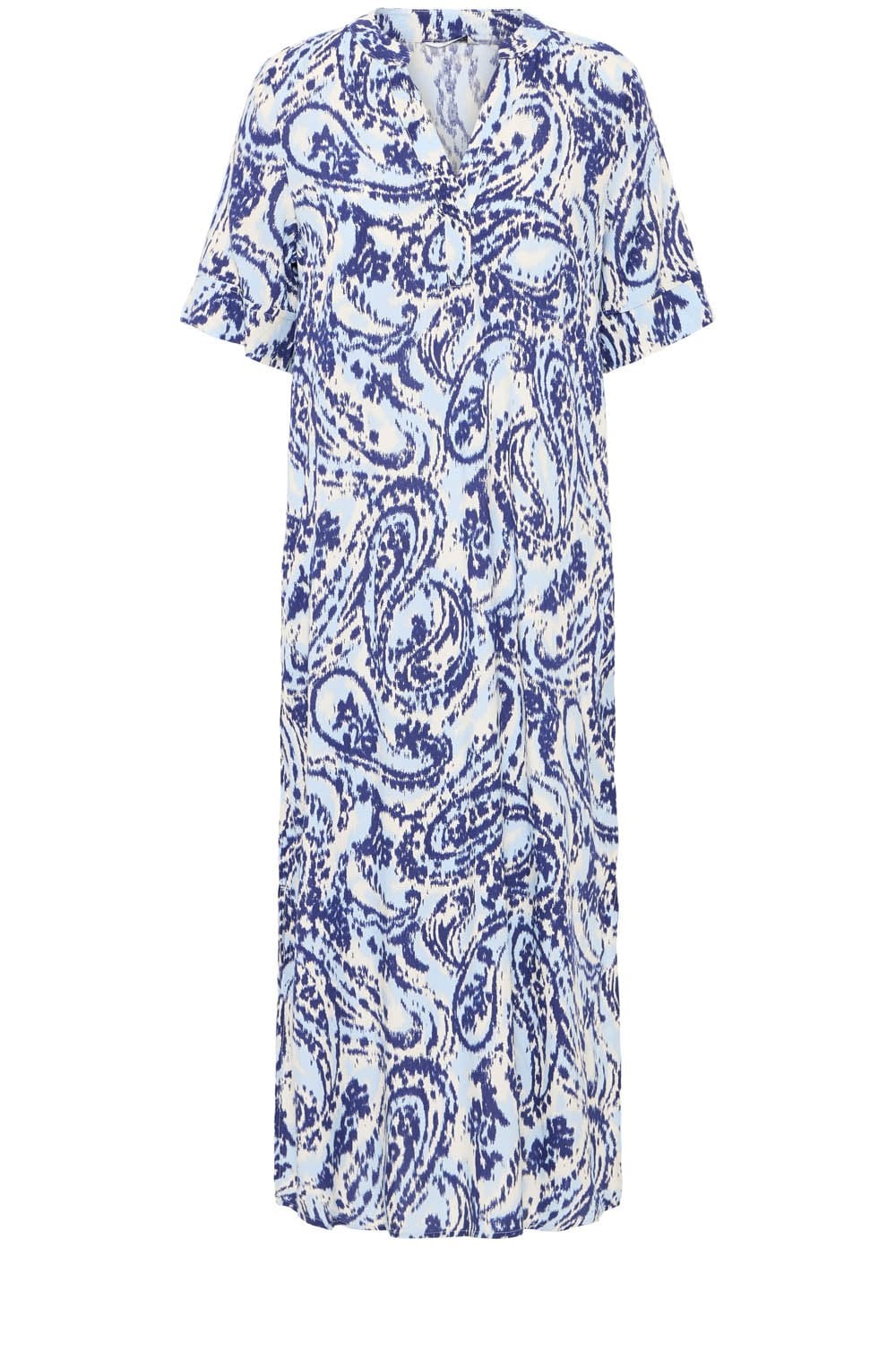 Blue Paisley Tunic Style Dress