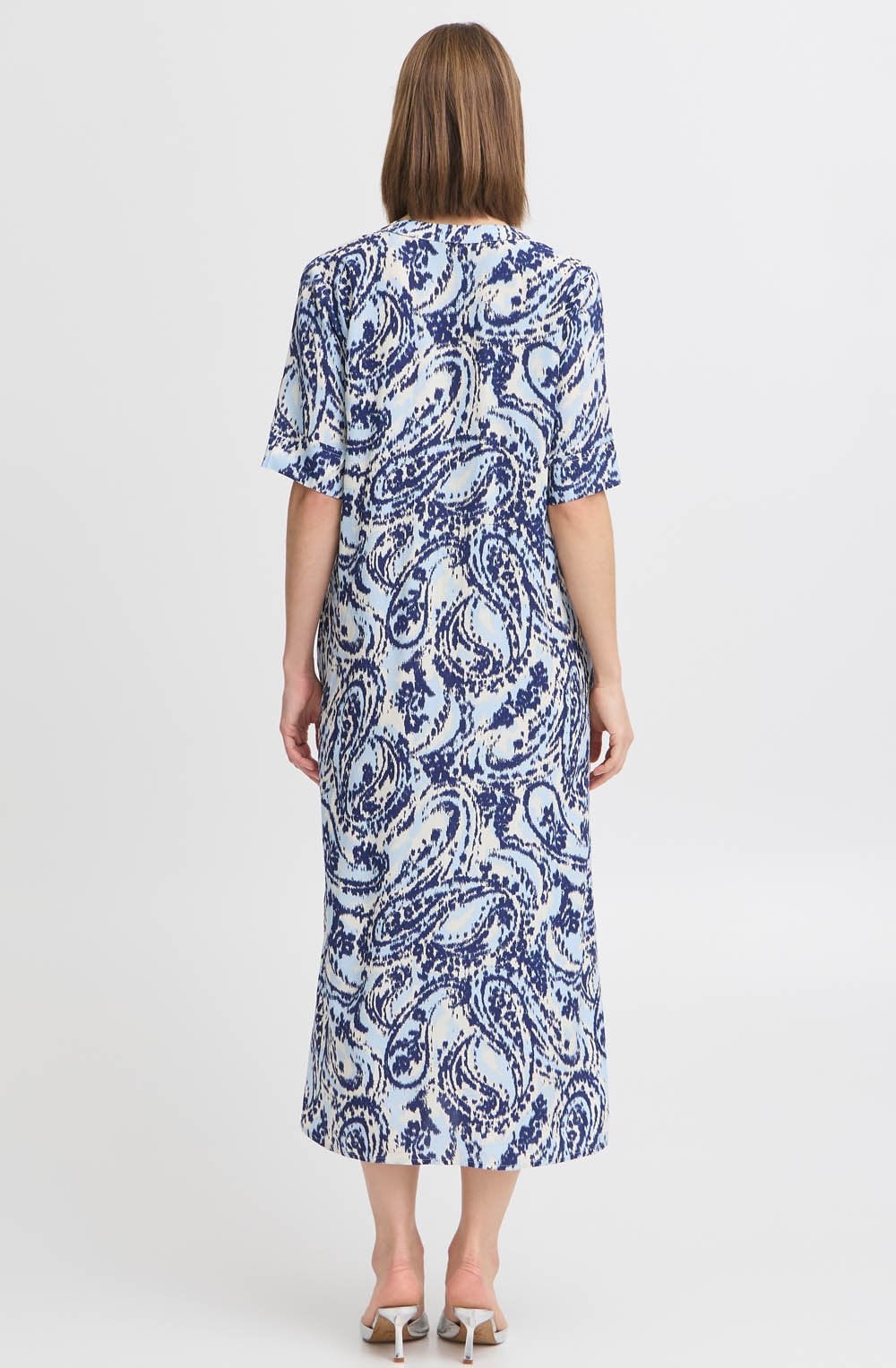 Blue Paisley Tunic Style Dress
