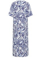 Blue Paisley Tunic Style Dress