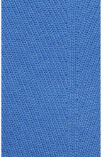 Blue Ribbed Knit Jumper