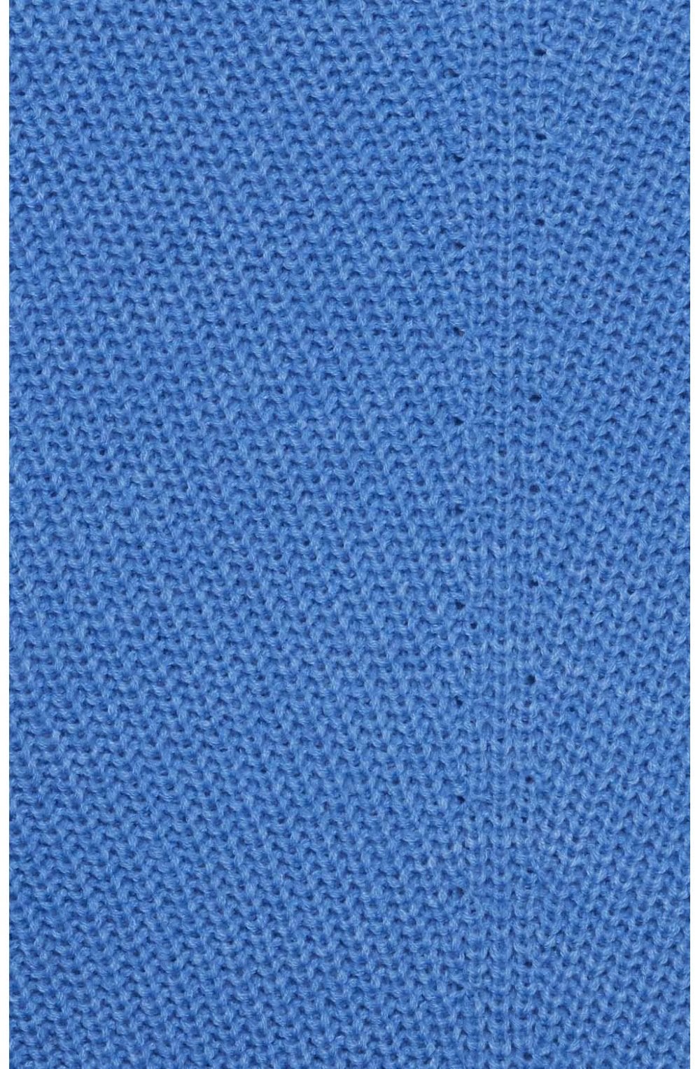 Blue Ribbed Knit Jumper