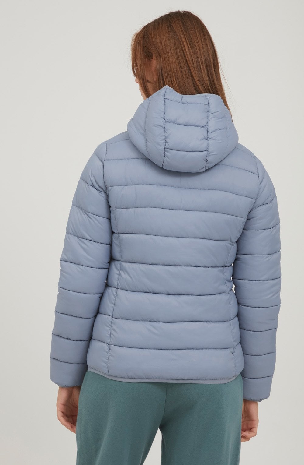 Blue Stonewash Belena Lightweight Puffer Jacket