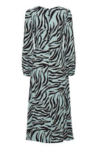 Blue Surf Tiger Print Maxi Dress