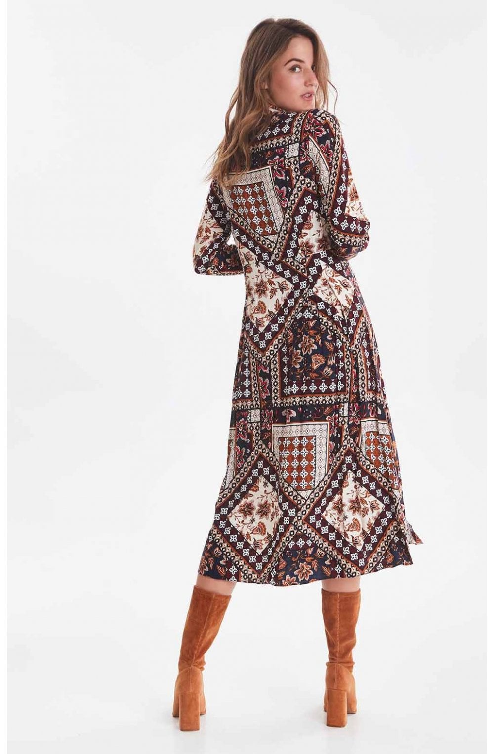 Bold Print Shirt Dress