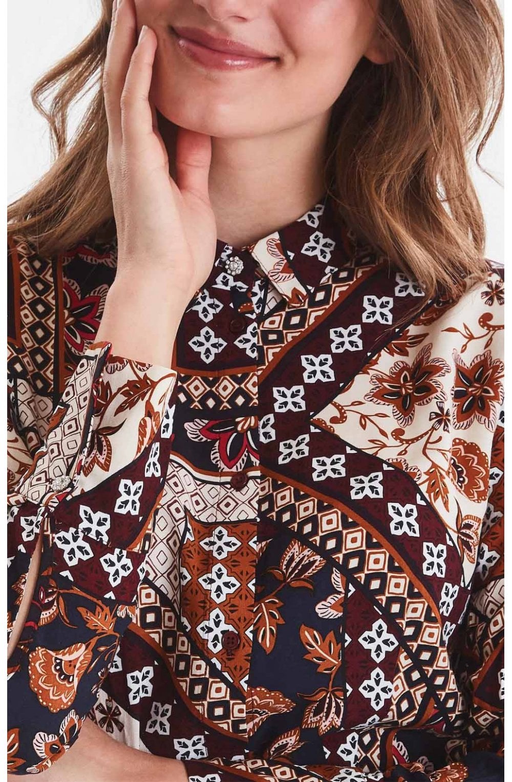 Bold Print Shirt Dress