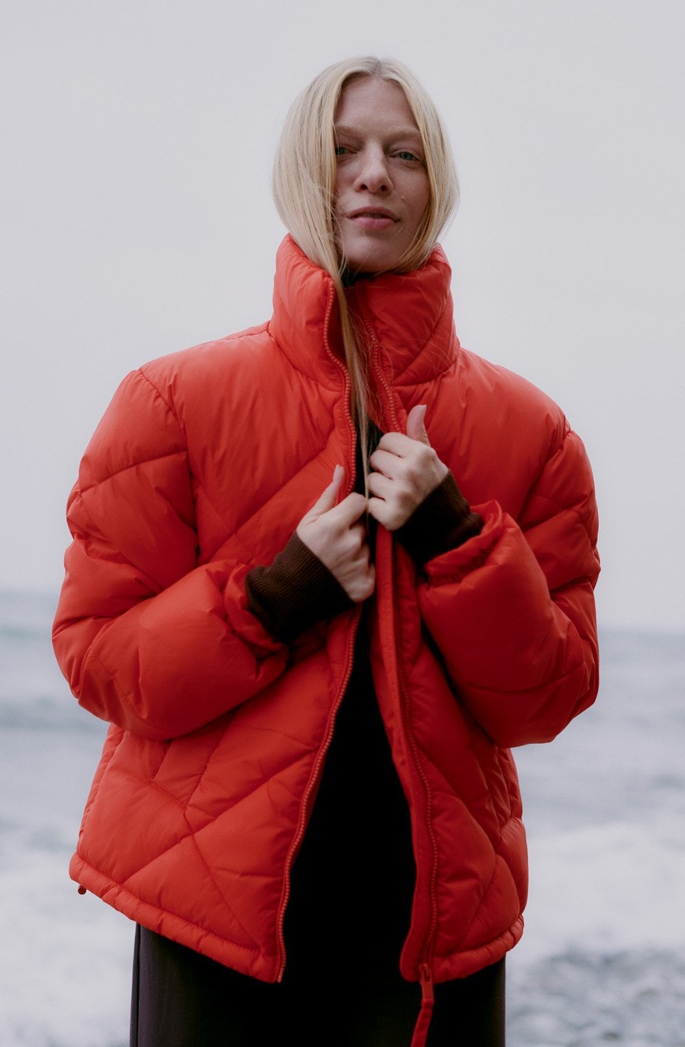 Bomina Aurora Red Puffer Jacket