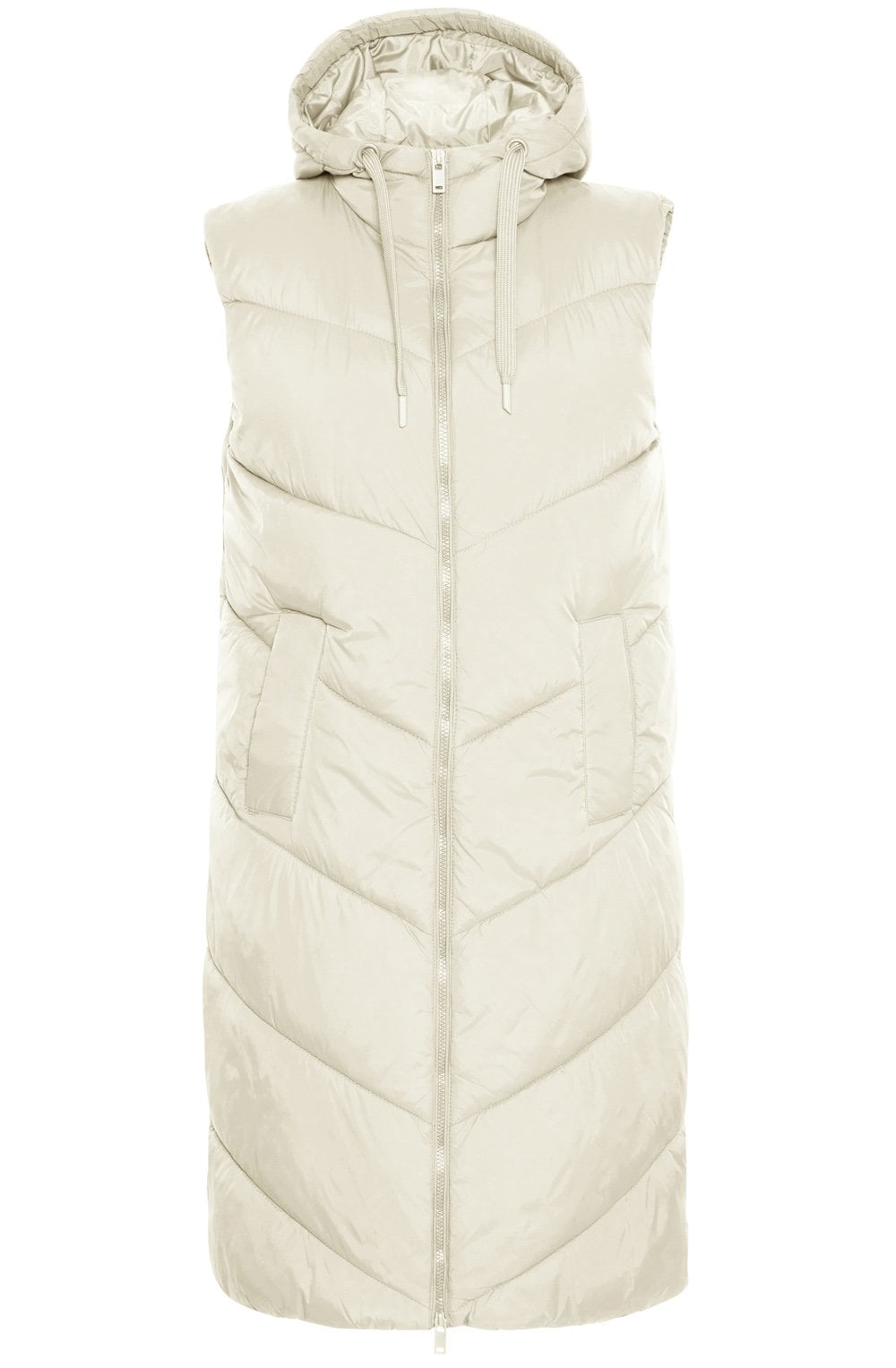 Bomina Birch Below Knee Length Puffer Waistcoat