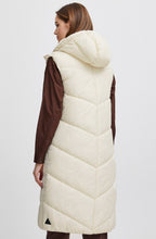 Bomina Birch Below Knee Length Puffer Waistcoat