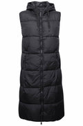 Bomina Black Full Length Puffer Waistcoat