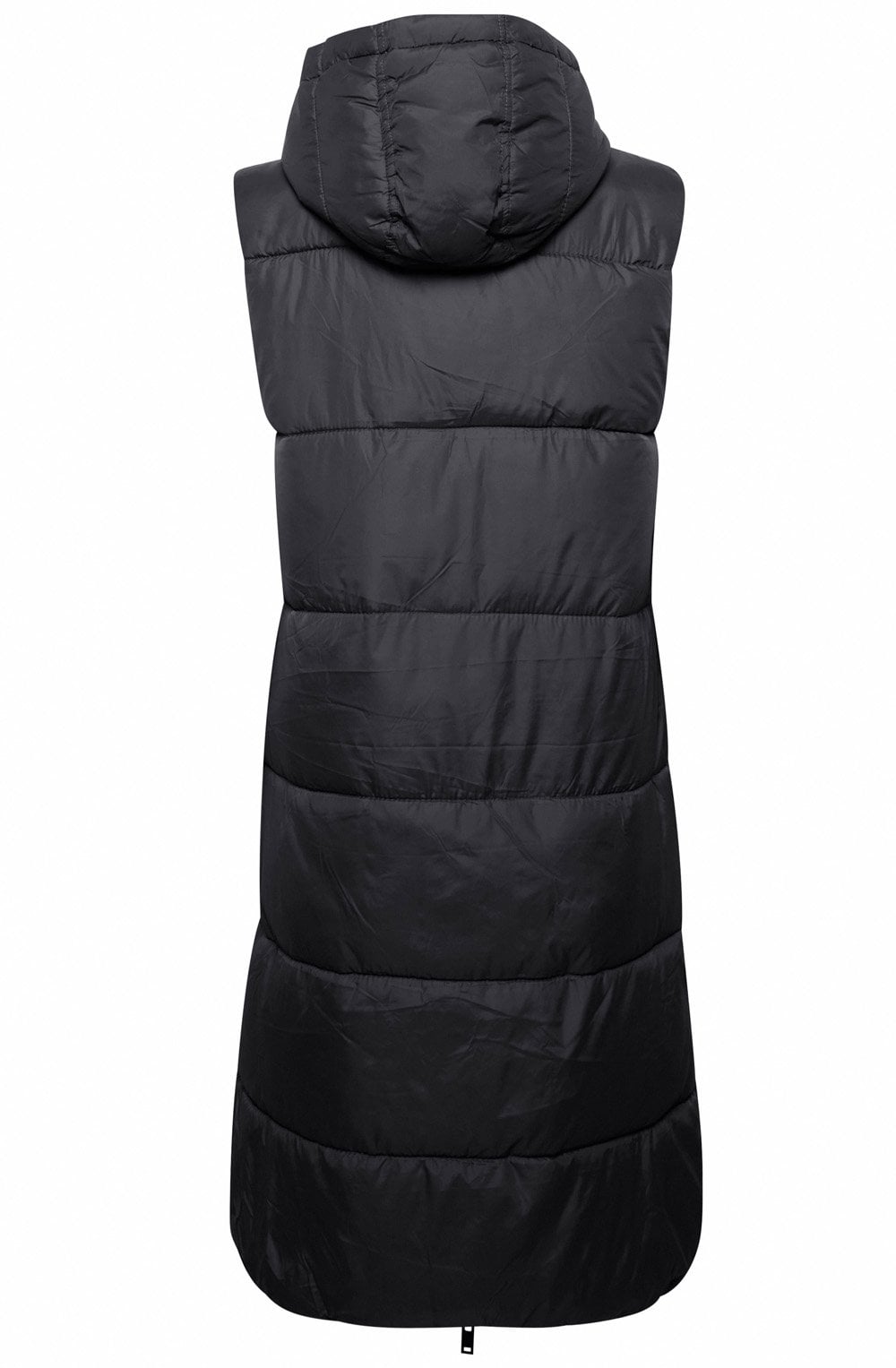 Bomina Black Full Length Puffer Waistcoat