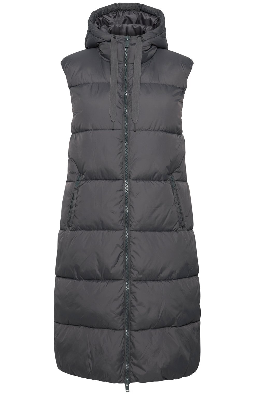 Bomina Black Pearl Full Length Puffer Waistcoat