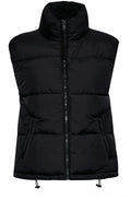 Bomina Black Puffer Waistcoat