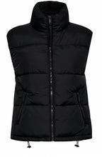 Bomina Black Puffer Waistcoat