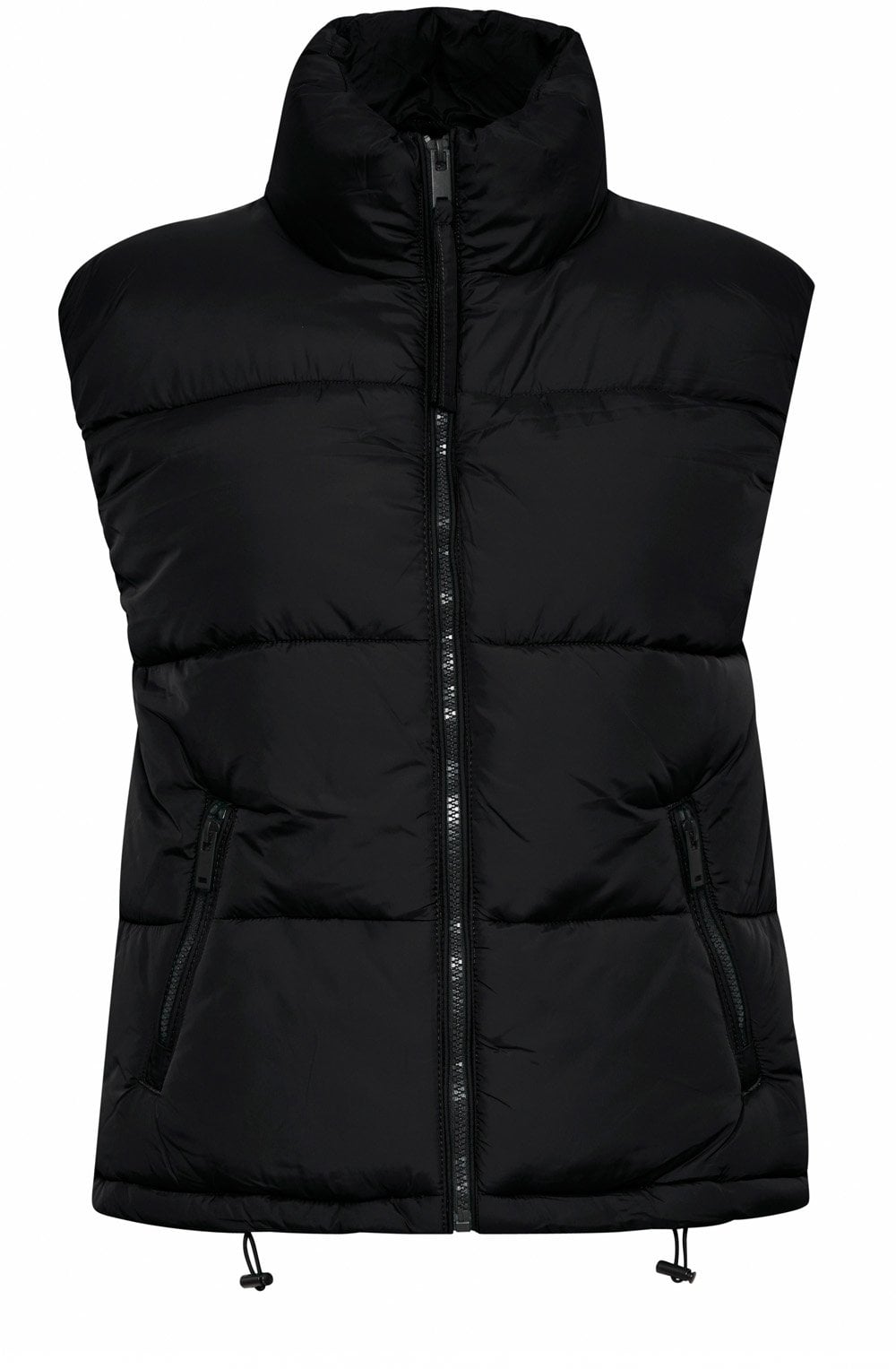 Bomina Black Puffer Waistcoat