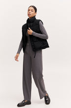 Bomina Black Puffer Waistcoat