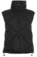 Bomina Black Puffer Waistcoat