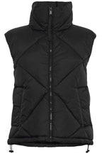 Bomina Black Puffer Waistcoat