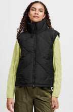 Bomina Black Puffer Waistcoat