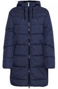 Bomina Navy Quilted Coat