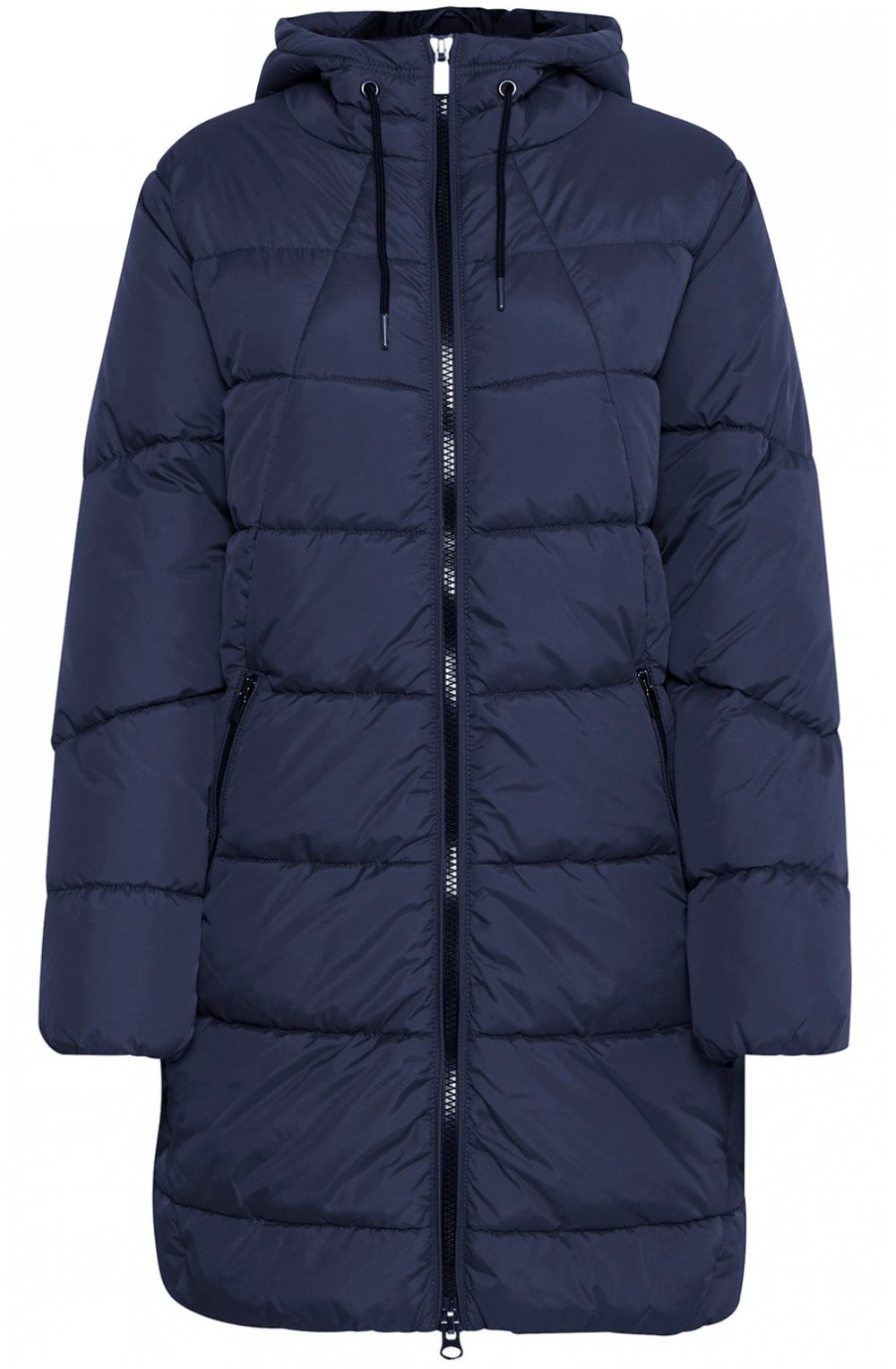 Bomina Navy Quilted Coat