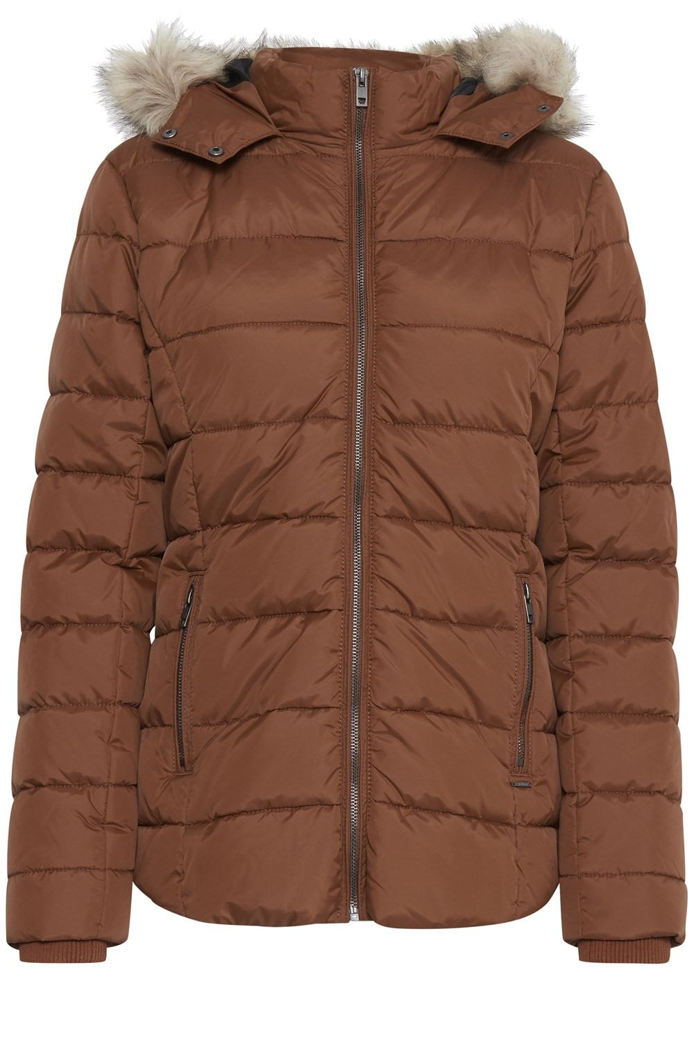 Bomina Tan Quilted Coat