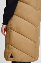 Bomina Tiger's Eye Below Knee Length Puffer Waistcoat