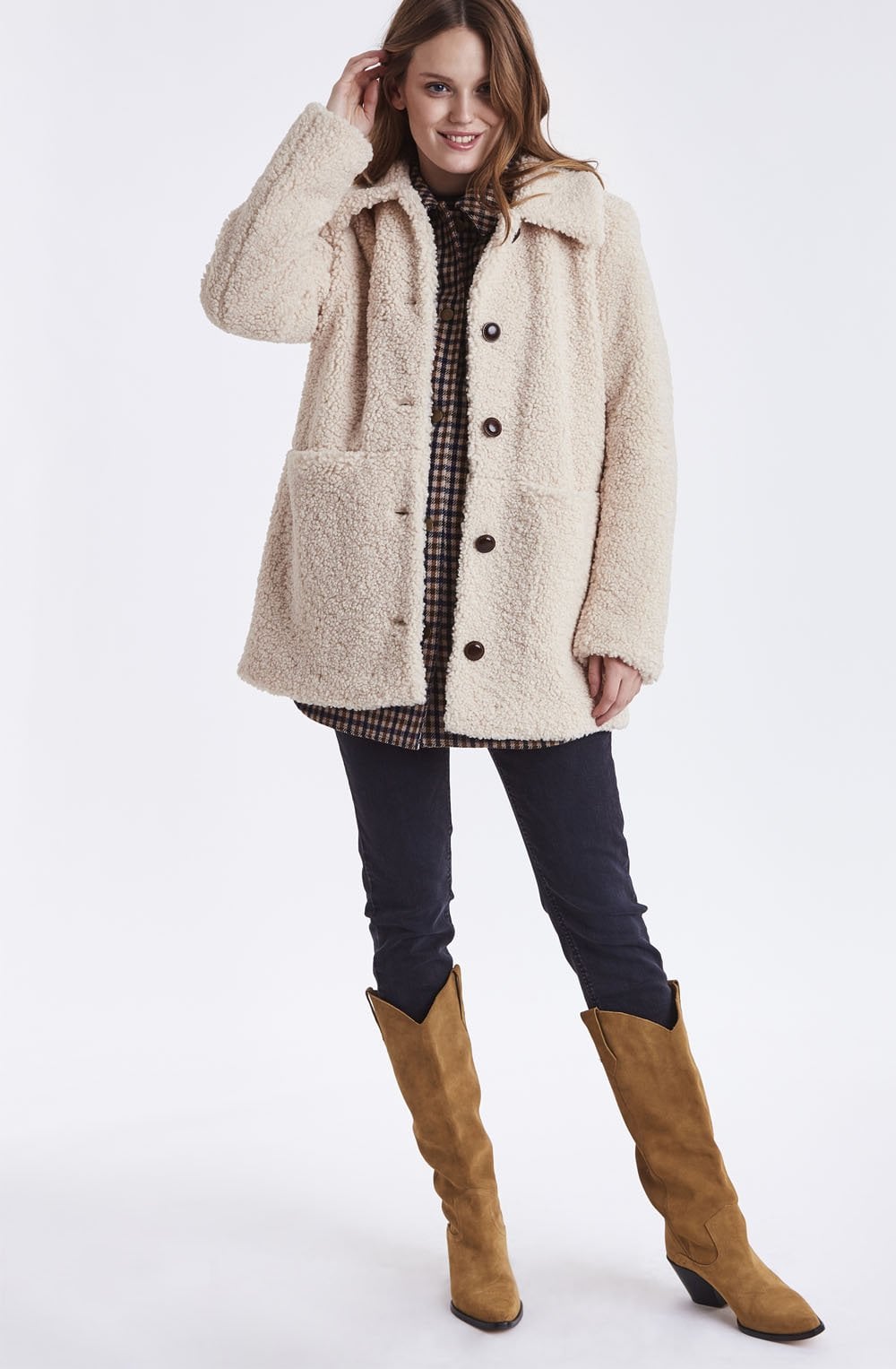 Cadence Cream Teddy Coat
