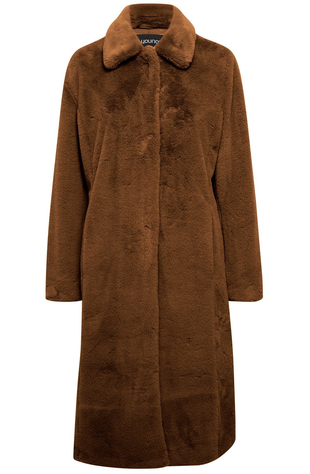 Calino Chicory Coffee Faux Fur Coat